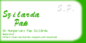 szilarda pap business card